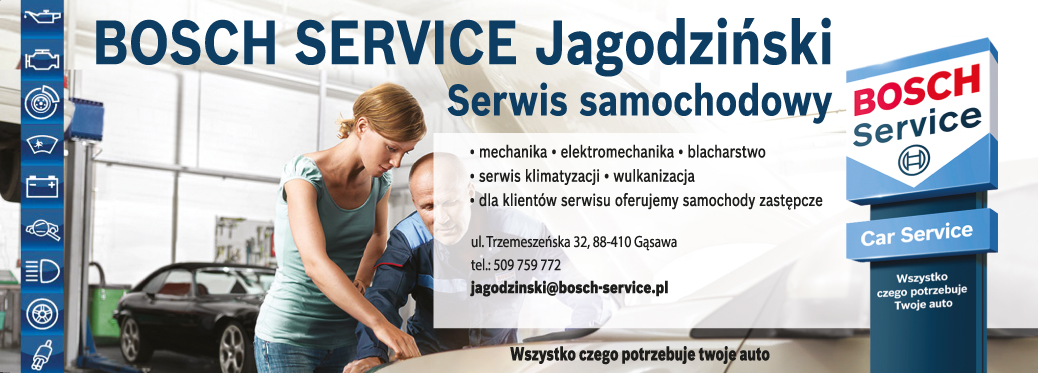BOSCH SERVICE JagodzińskiSerwis Samochodowy Gąsawa Mechanika / Elektromechanika / Blacharstwo