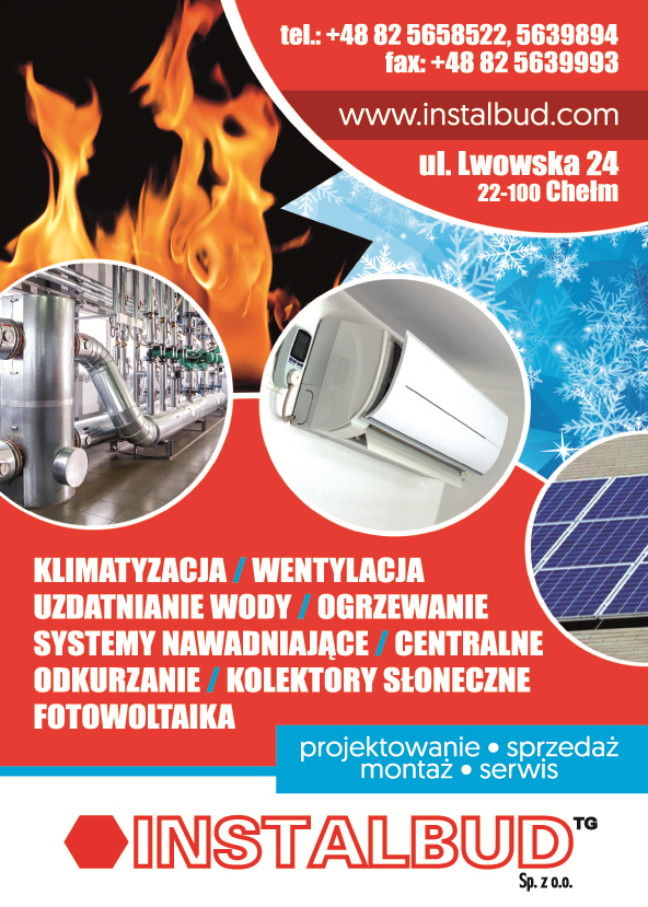 INSTALBUD TG Sp. z o.o. Chełm Klimatyzacja / Wentylacja / Uzdatnianie Wody / Ogrzewanie