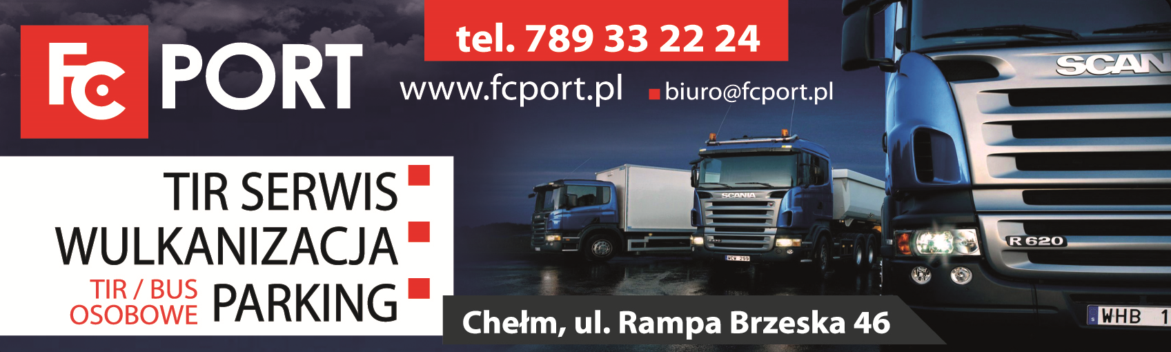 FC PORT Sp. z o.o. Chełm TIR Serwis / Wulkanizacja / Parking- TIR, Bus, Osobowe