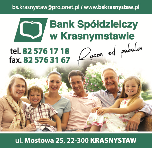 BANK SPÓŁDZIELCZY W KRASNYMSTAWIE