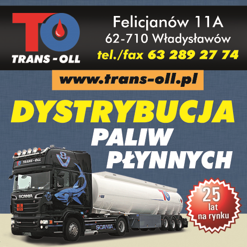 P.H.U. TRANS-OLL Jarosław Kwiatkowski Władysławów Dystrybucja Paliw Płynnych