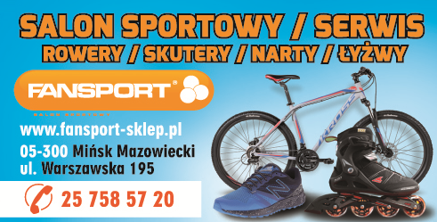 FANSPORT s.c. Mińsk Mazowiecki Salon Sportowy / Serwis / Rowery / Skutery / Narty / Łyżwy