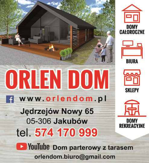 ORLEN DOM Jędrzejów Nowy Domy Całoroczne / Biura / Sklepy / Domy Rekreacyjne