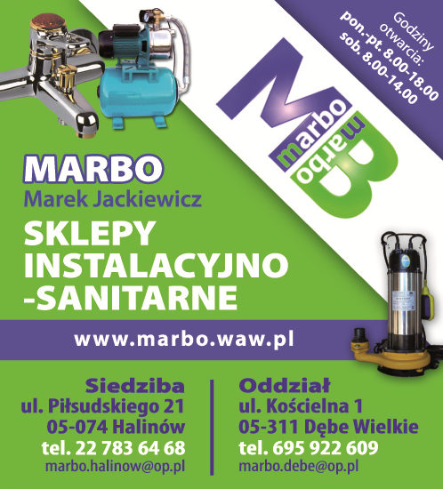 MARBO Marek Jackiewicz Halinów Sklep Instalacyjno-Sanitarny