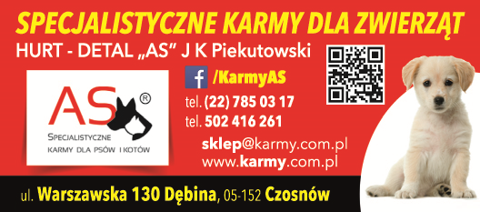 HURT-DETAL "AS" J.K. PIEKUTOWSKI Czosnów Specjalistyczne Karmy Dla Zwierząt