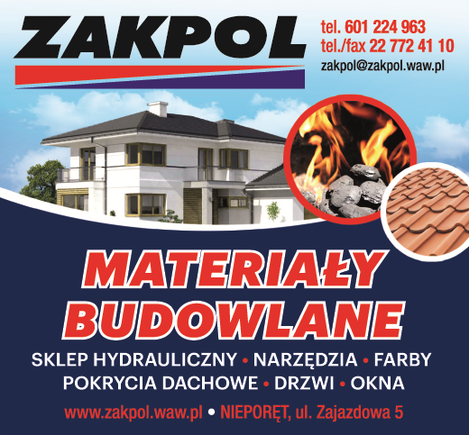 ZAKPOL MB Sp. z o.o Nieporęt Materiały Budowlane / Sklep Hydrauliczny / Narzędzia / Drzwi / Okna
