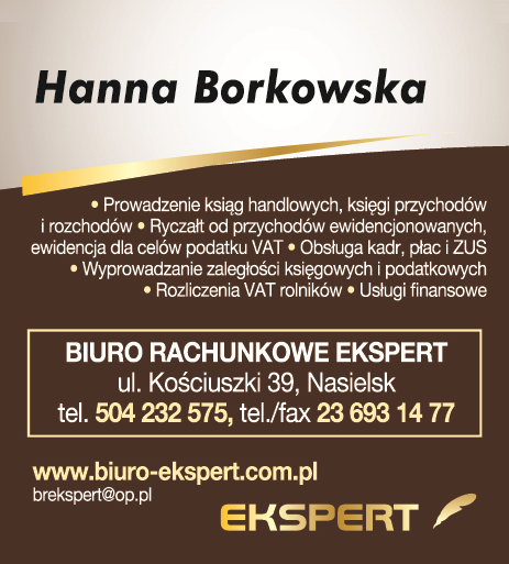 EKSPERT Biuro Rachunkowe Hanna Borkowska Nasielsk