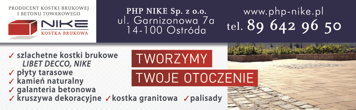 PHP NIKE Sp. z o.o. Ostróda Producent Kostki Brukowej i Betonu Towarowego