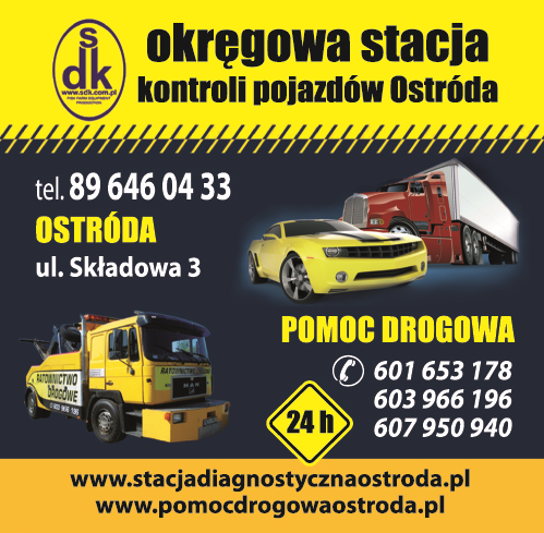 SDK Sp. z o. o. Ostróda Okręgowa Stacja Kontroli Pojazdów / Pomoc Drogowa 24H