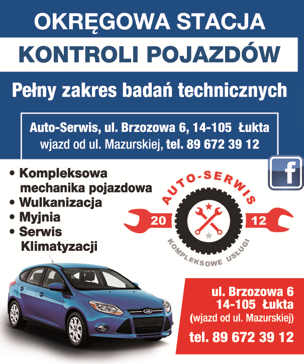 AUTO-SERWIS ŁUKTA Okręgowa Stacja Kontroli Pojazdów / Mechanika Pojazdowa / Wulkanizacja / Myjnia