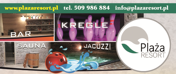 PLAŻA RESORT Bogaczewo Bar / Kręgle / Sauna / Jacuzzi