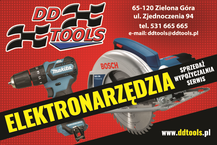 DD TOOLS Damian Dolczewski Zielona Góra Elektronarzędzia / Sprzedaż / Wypożyczalnia / Serwis