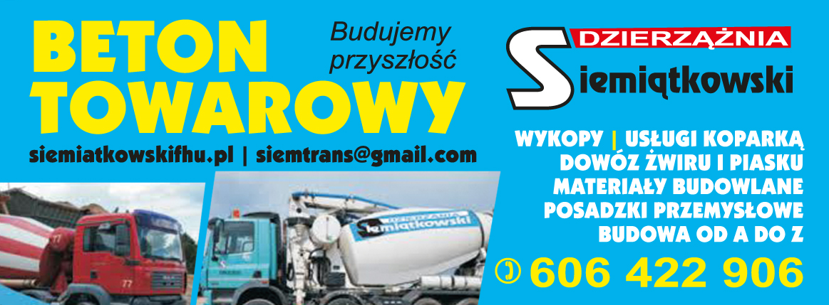 F.H.U. Grzegorz Siemiątkowski Dzierzążnia Wykopy / Usługi Koparką / Materiały Budowlane