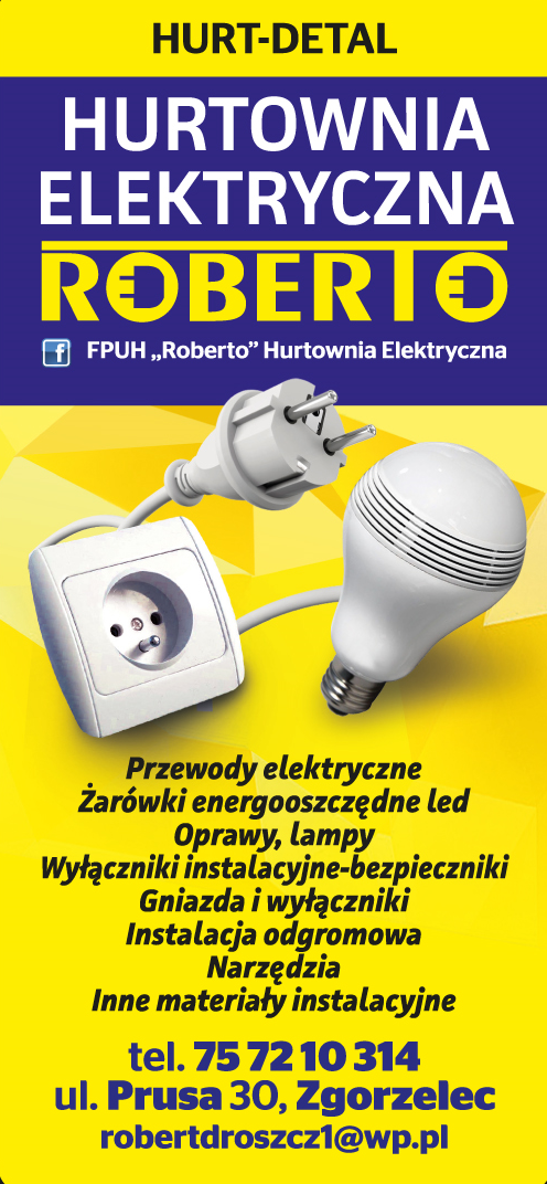 FPUH"Roberto" Hurtownia Elektryczna Zgorzelec- HURT-DETAL - Materiały instalacyjne