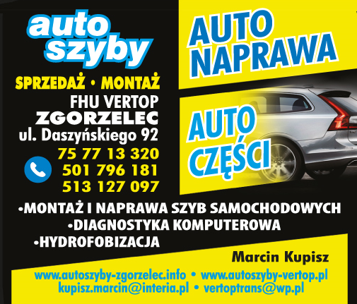 FHU Vertop Marcin Kupisz Zgorzelec - AUTO SZYBY, AUTO NAPRAWA, AUTO CZĘŚCI, DIAGNOSTYKA