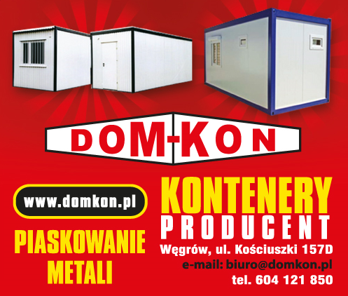 Z.P.U.H. DOM-KON Węgrów Producent Kontenerów / Piaskowanie Metali
