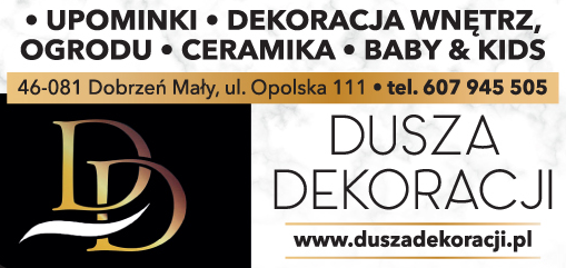 DUSZA DEKORACJI UPOMINKI DEKORACJA WNĘTRZ Dobrzeń Mały 