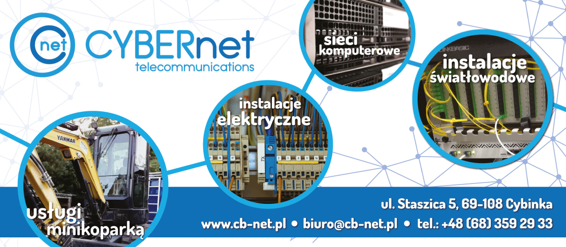 CYBERNET Michał Samulski Cybinka- SIECI KOMPUTEROWE -INSTALACJE ELEKTRYCZNE I ŚWIATŁOWODOWE