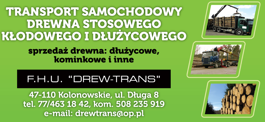 F.H.U. DREW- TRANS TRANSPORT SAMOCHODOWY DREWNA Kolonowskie