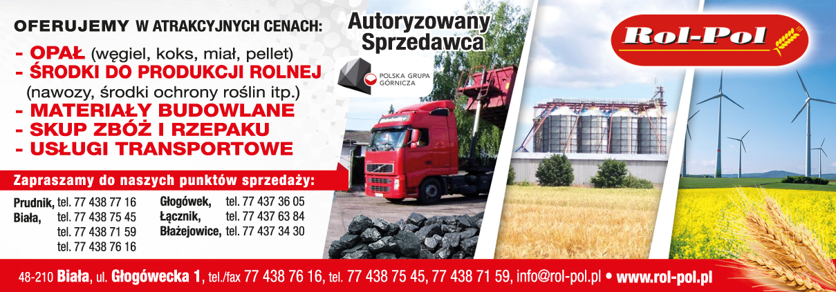 PPHU „Rol-Pol” S. Wojciechowski, Z. Skowroński Sp. J. Biała Opał / Skup Zbóż i Rzepaku / Transport