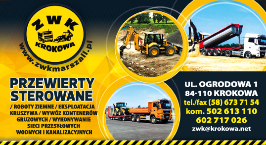 ZWK MARSZALL Krokowa Przewierty Sterowane / Roboty Ziemne / Eksploatacja Kruszywa