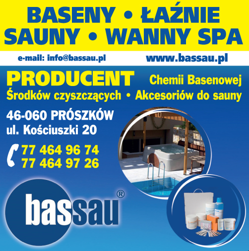 BASSAU BASENY ŁAŹNIE SAUNY WANNY SPA Prószków 