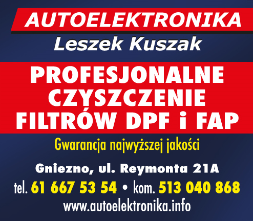 AUTOELEKTRONIKA Leszek Kuszak Gniezno Profesjonalne Czyszczenie Filtrów DPF i FAP
