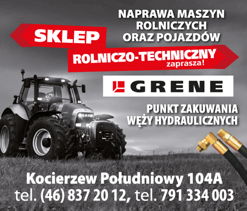 GRENE Kocierzew Południowy Naprawa Maszyn Rolniczych i Pojazdów/ Punkt Zakuwania Węży Hydraulicznych