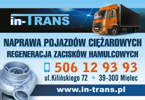 P.P.H.U. IN-TRANS Mielec Naprawa Pojazdów Ciężarowych / Regeneracja Zacisków Hamulcowych