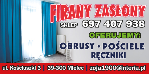 FIRANY | ZASŁONY Mielec Obrusy / Pościele / Ręczniki