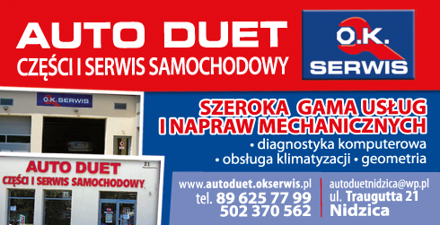 AUTO DUET O.K. SERWIS Nidzica Części i Serwis Samochodowy