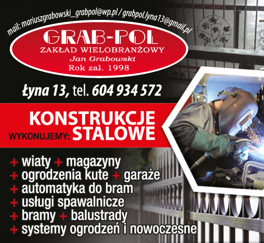 ZAKŁAD WIELOBRANŻOWY GRAB-POL Jan Grabowski Nidzica Konstrukcje Stalowe