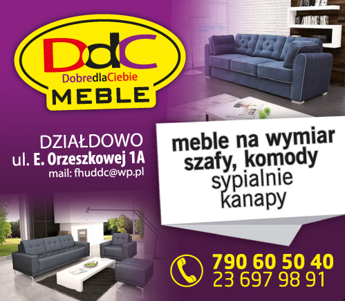 DDC MEBLE Dobre Dla Ciebie Działdowo Meble Na Wymiar / Szafy / Komody / Sypialnie / Kanapy