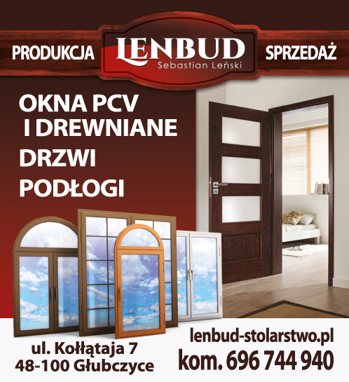 P.P.U.H. LENBUD Sebastian Leński Głubczyce Okna PCV i Drewniane / Drzwi / Podłogi