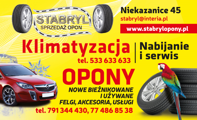 P.H. STABRYL Niekazanice Klimatyzacja- Nabijanie i Serwis / Opony / Felgi / Akcesoria
