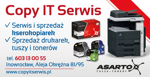 COPY IT Serwis Inowrocław Serwis i Sprzedaż Kserokopiarek / Sprzedaż Drukarek, Tuszy i Tonerów