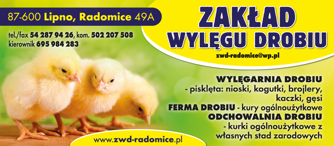 Zakład Wylęgu Drobiu Radomice Wylęgarnia Drobiu / Ferma Drobiu / Odchowalnia Drobiu