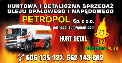 PETROPOL sp. z o.o. Ciechocinek Hurtowa i Detaliczna Sprzedaż Oleju Opałowego i Napędowego