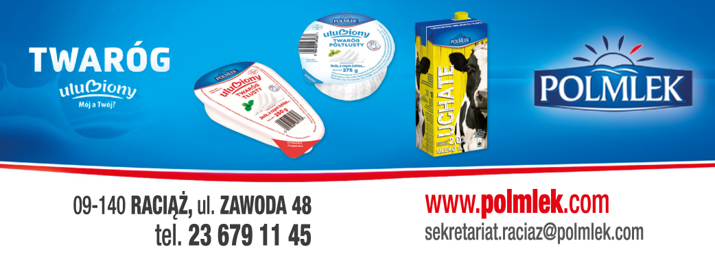 Polmlek Raciąż Sp. z o.o. Produkty w proszku / Sery / Masła / Mleko / Twarogi i Serki Śmietankowe