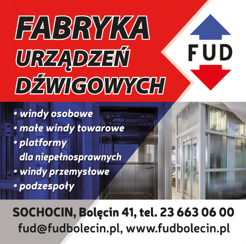 Fabryka Urządzeń Dźwigowych Sp. z o.o. w Bolęcinie Windy Osobowe / Towarowe / Przemysłowe
