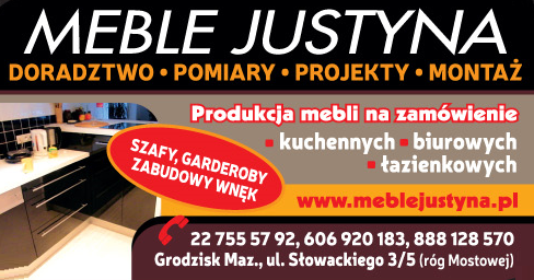 MEBLE JUSTYNA - DORADZTWO - POMIARY - PROJEKTY - MONTAŻ Grodzisk Mazowiecki