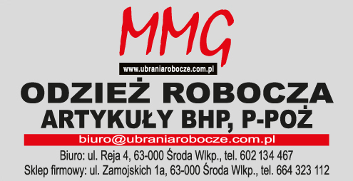 MMG Sp. J. Środa Wlkp. Odzież Robocza / Artykuły BHP, P-POŻ