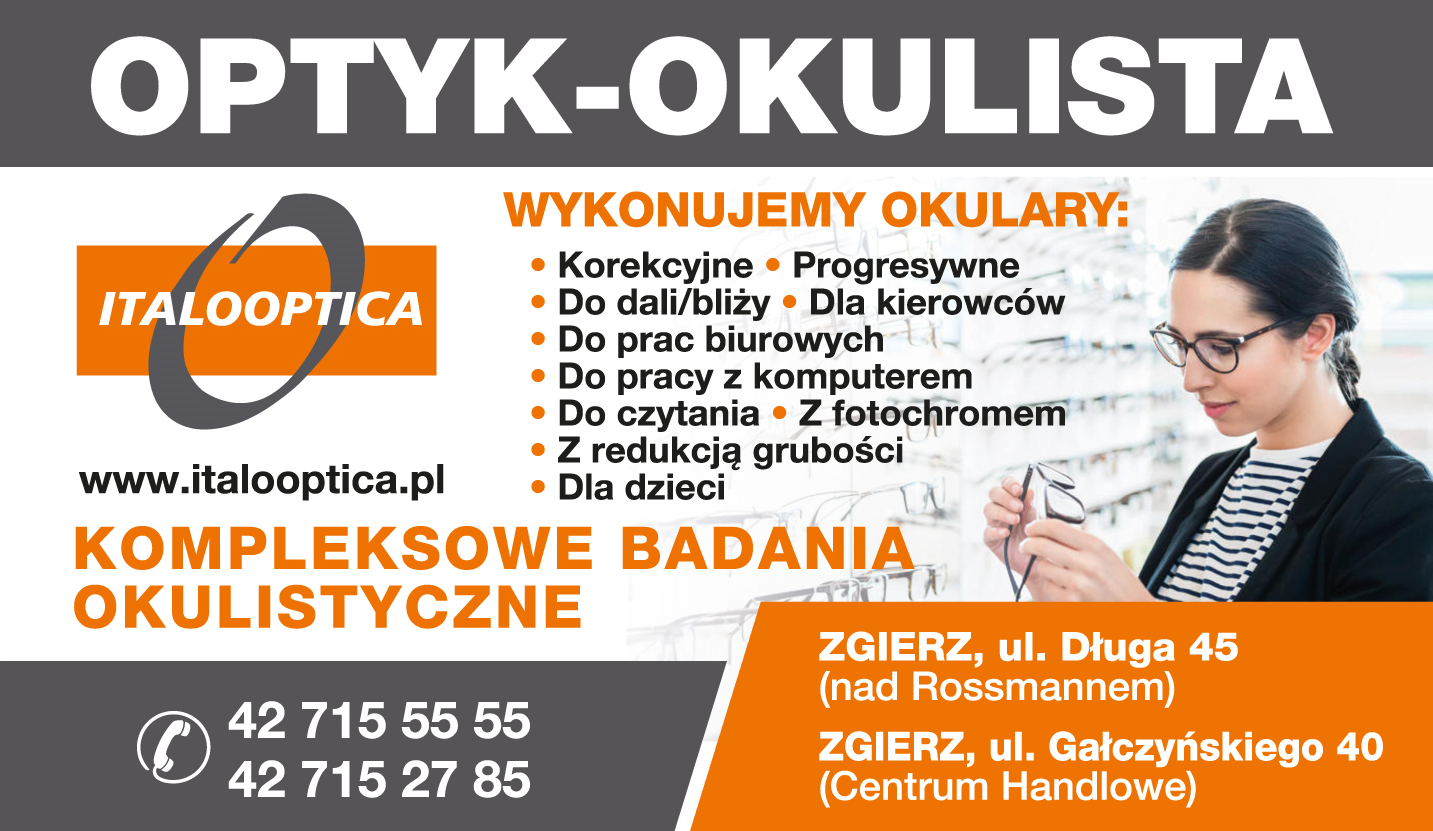 ITALOOPTICA OPTYK-OKULISTA Zgierz Kompleksowe Badania Okulistyczne