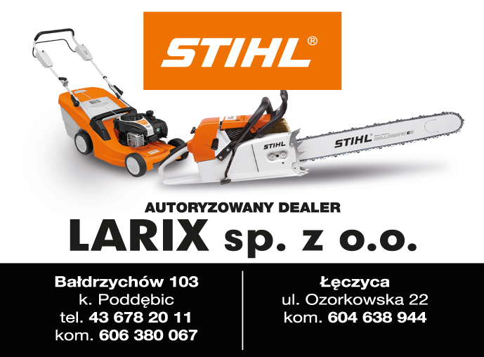 LARIX Sp. z o.o. Poddębice Autoryzowany Dealer STIHL ®