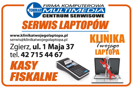 FIRMA KOMPUTEROWA TOMMAR Zgierz Klinika Twojego Laptopa / Kasy Fiskalne