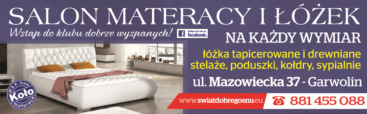 ŚWIAT DOBREGO SNU Garwolin Salon Materacy i Łóżek na Każdy Wymiar