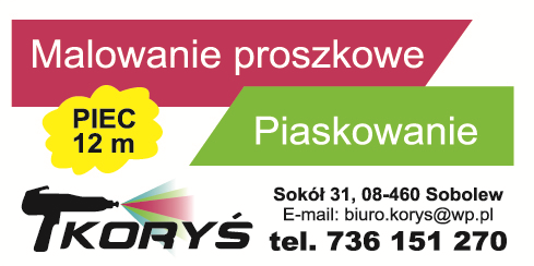 KORYŚ Sobolew Malowanie Proszkowe / Piaskowanie