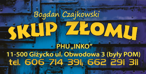 PHU "INKO" Bogdan Czajkowski Giżycko Skup Złomu