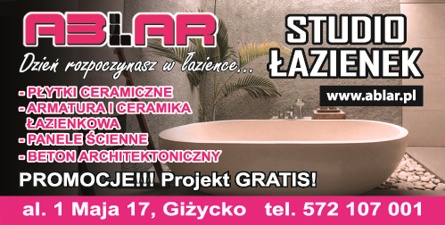 ABLAR Studio Łazienek Giżycko Płytki Ceramiczne / Armatura i Ceramika Łazienkowa / Panele Ścienne