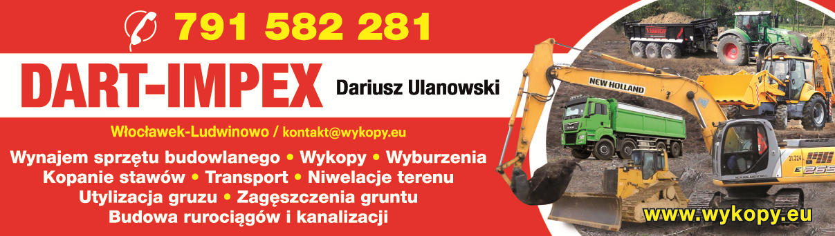 DART-IMPEX Dariusz Ulanowski Ludwinowo Wynajem Sprzętu Budowlanego / Wykopy / Wyburzenia / Transport